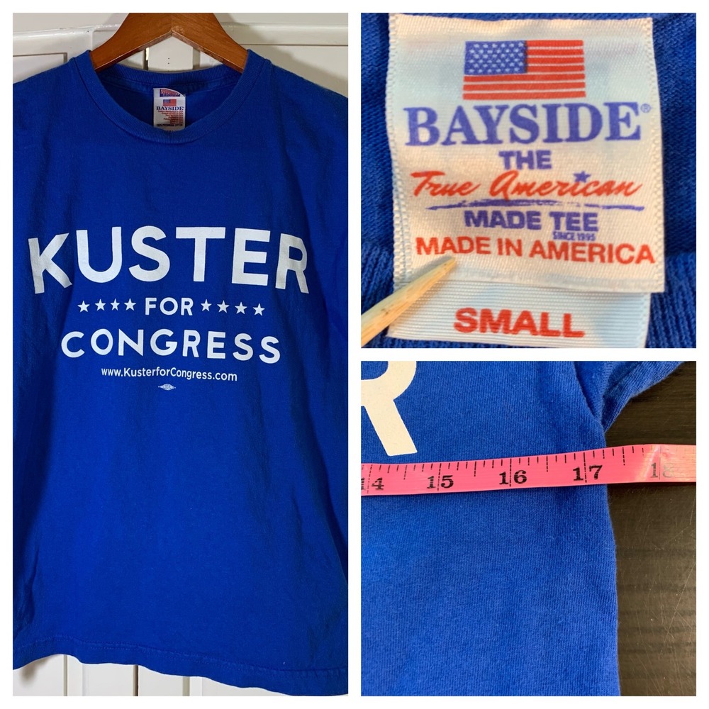 Annie Kuster for Congress True American Made Tee T Shirt Small Bayside Political